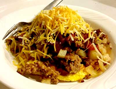 Mexican Hash Omelet